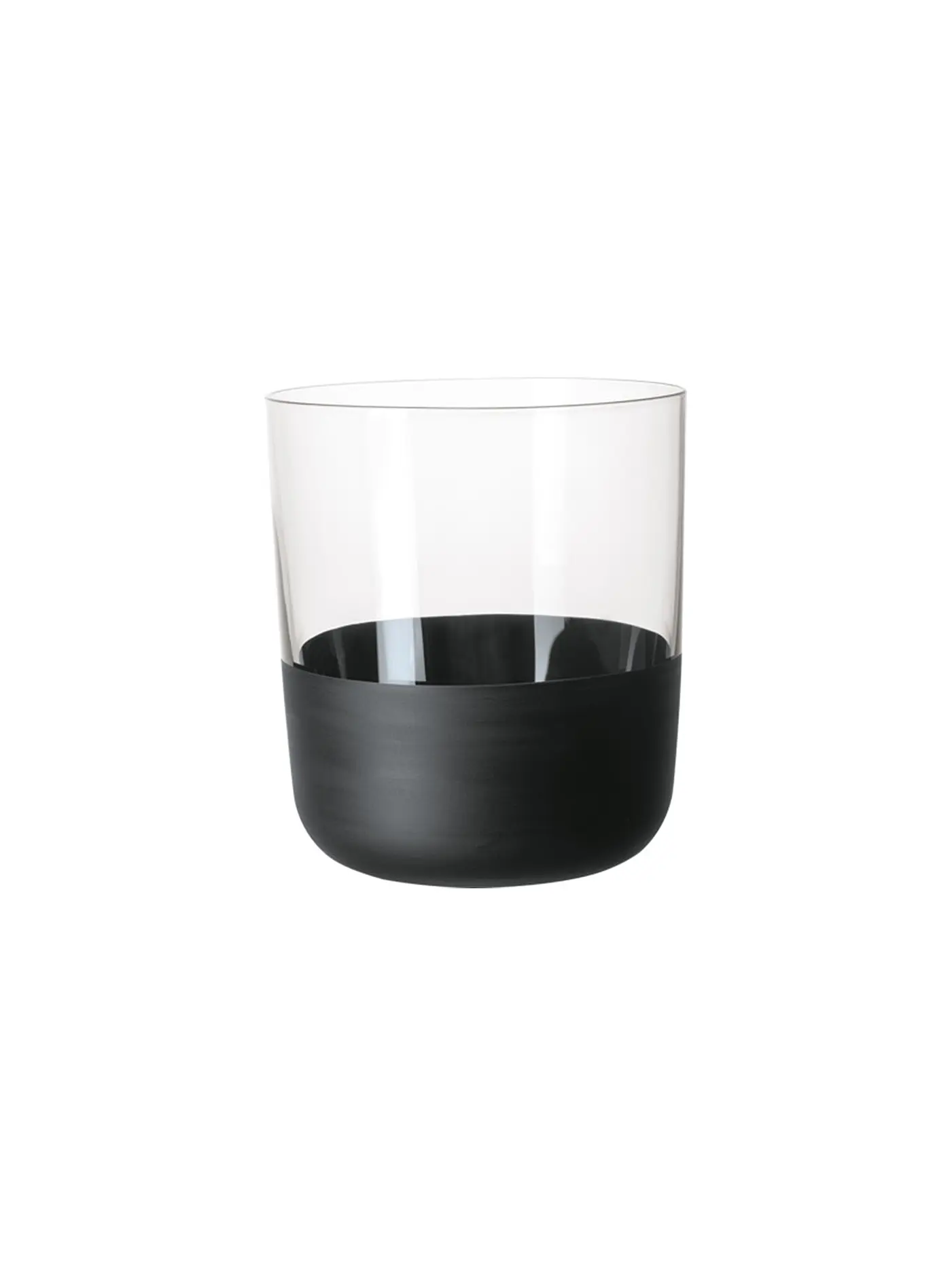 VILLEROY & BOCH | Whisky Glas 4er Set MANUFACTURE ROCK BLANC GLAS | schwarz